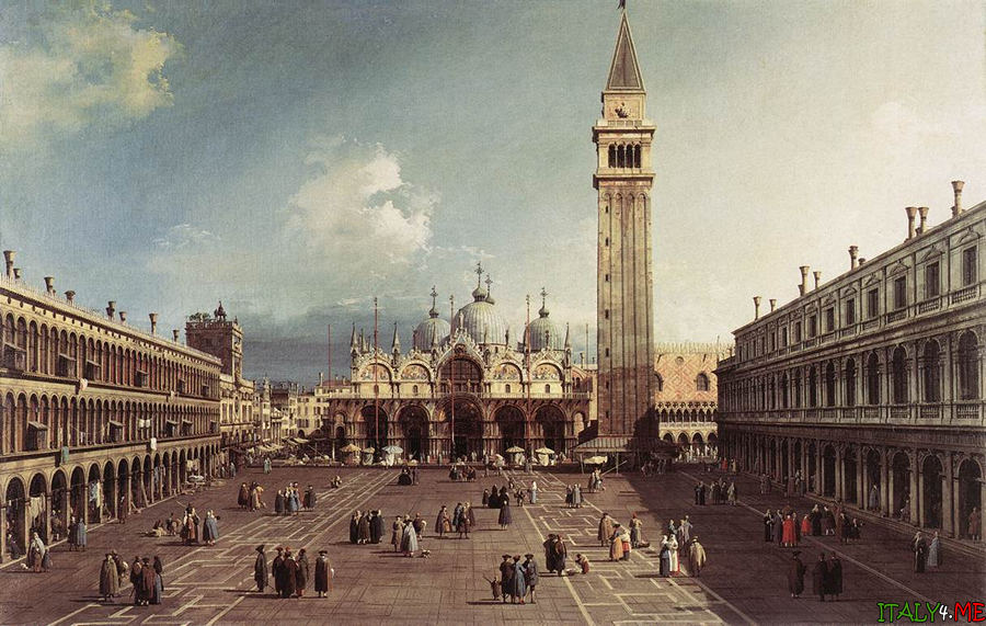 Venedik'teki Piazza ve San Marco Katedrali