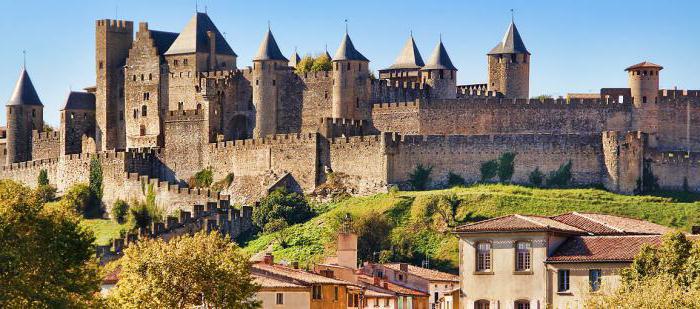 Fransa'da Languedoc-Roussillon manzaraları